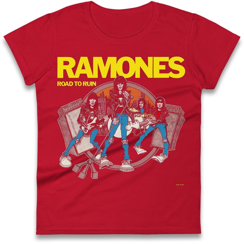 Unisex Red Ramones T Shirt
